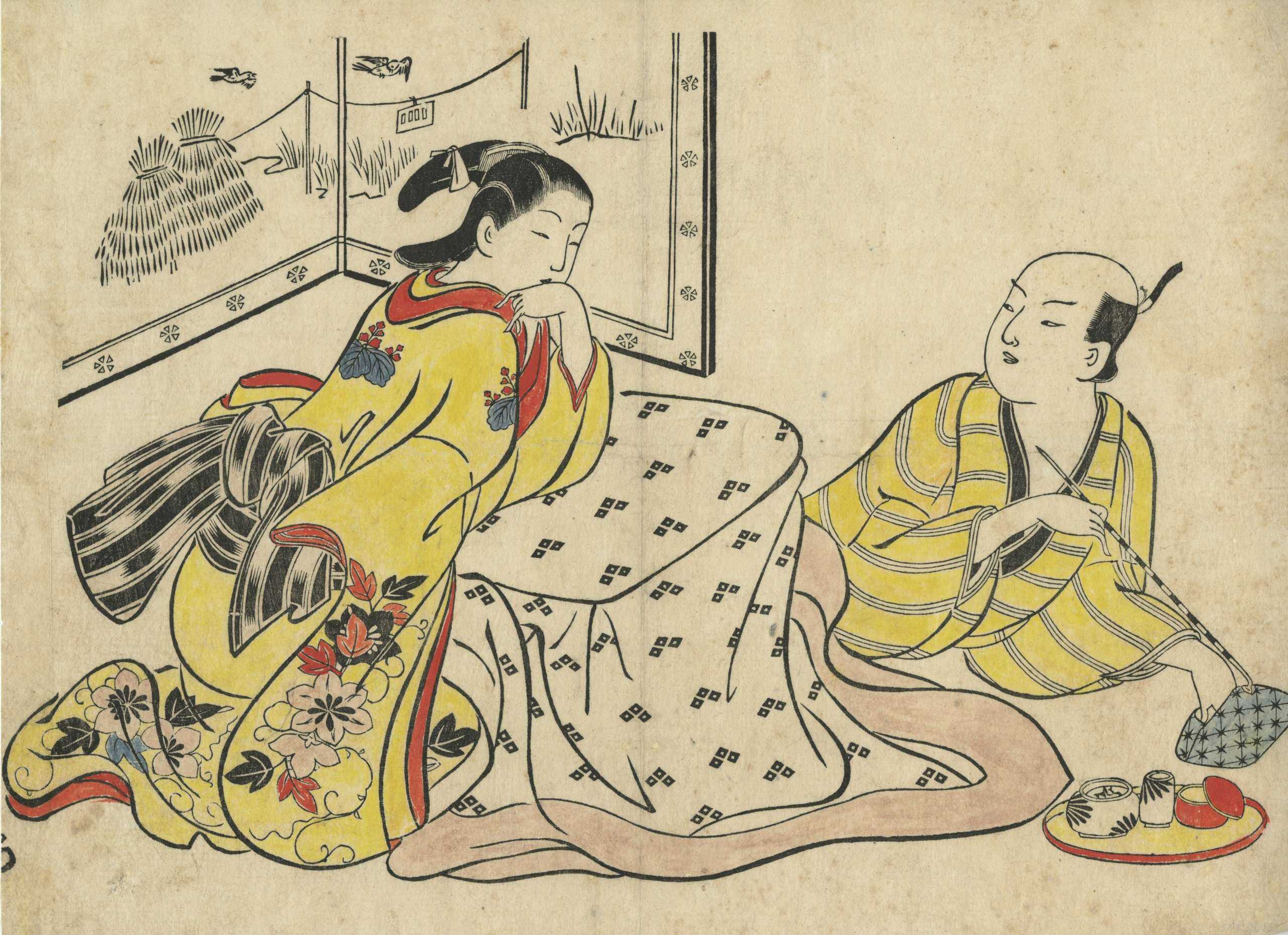 Okumura Masanobu . A series of shunga prints from the estate of Kiyoshi Shibui