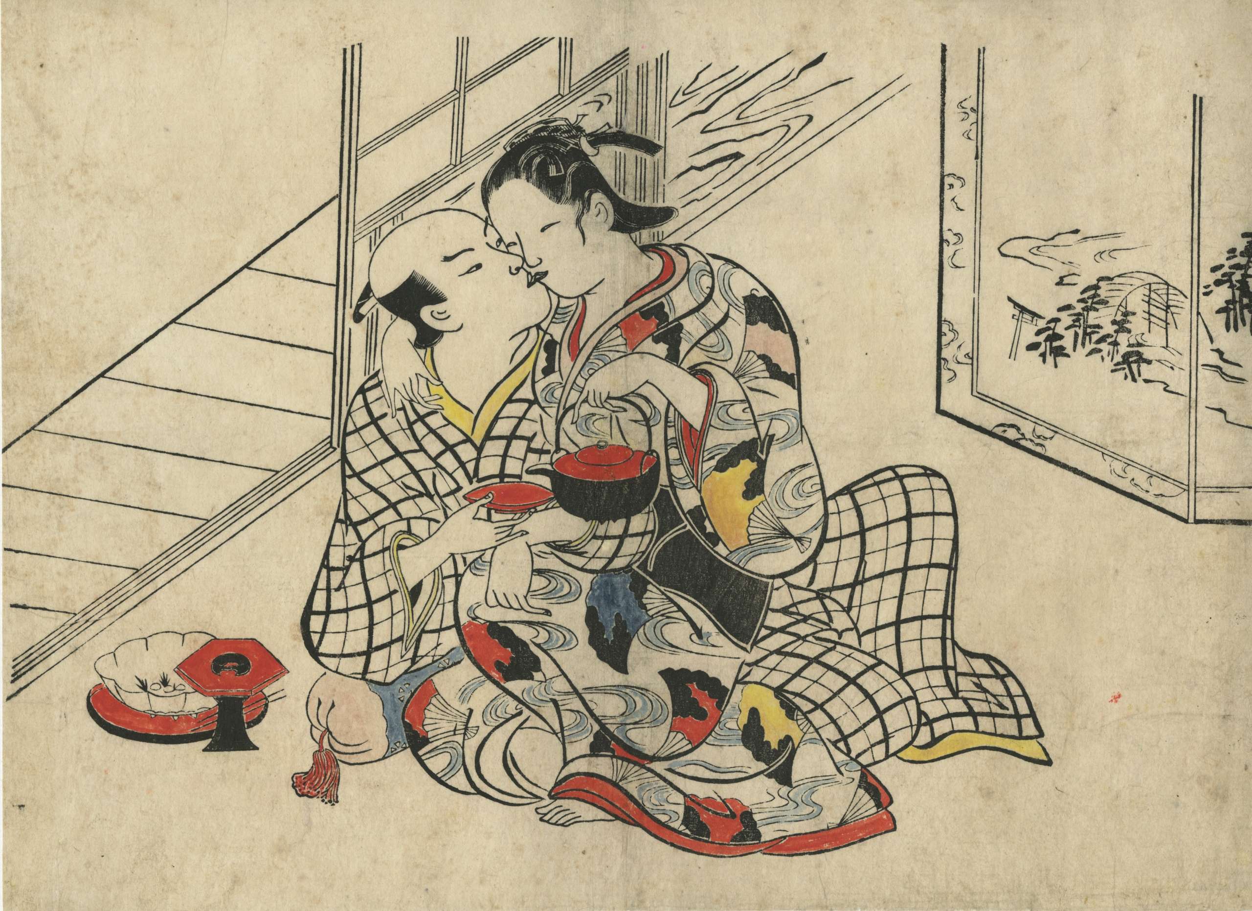 Okumura Masanobu . A series of shunga prints from the estate of Kiyoshi Shibui