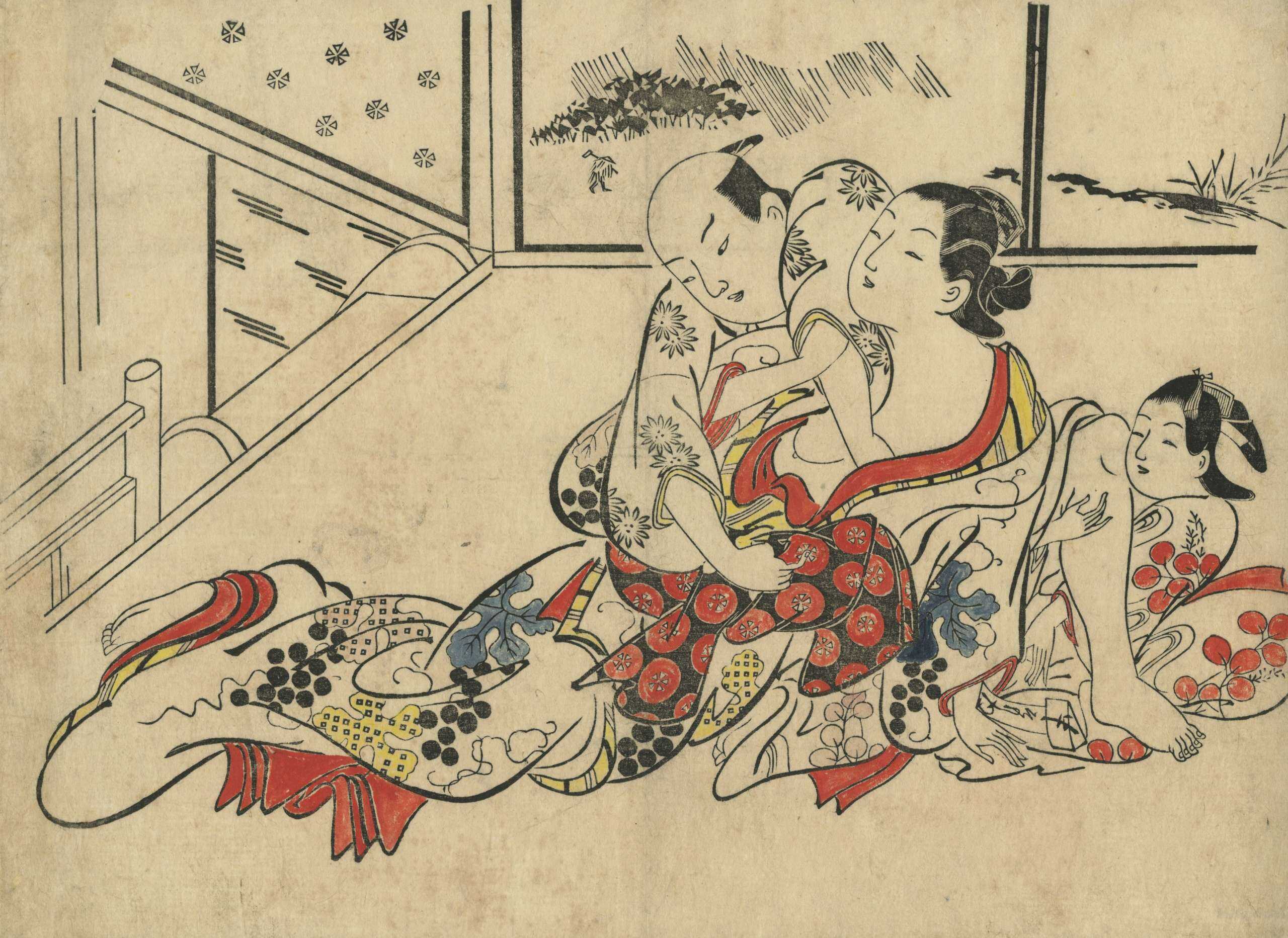 Okumura Masanobu . A series of shunga prints from the estate of Kiyoshi Shibui