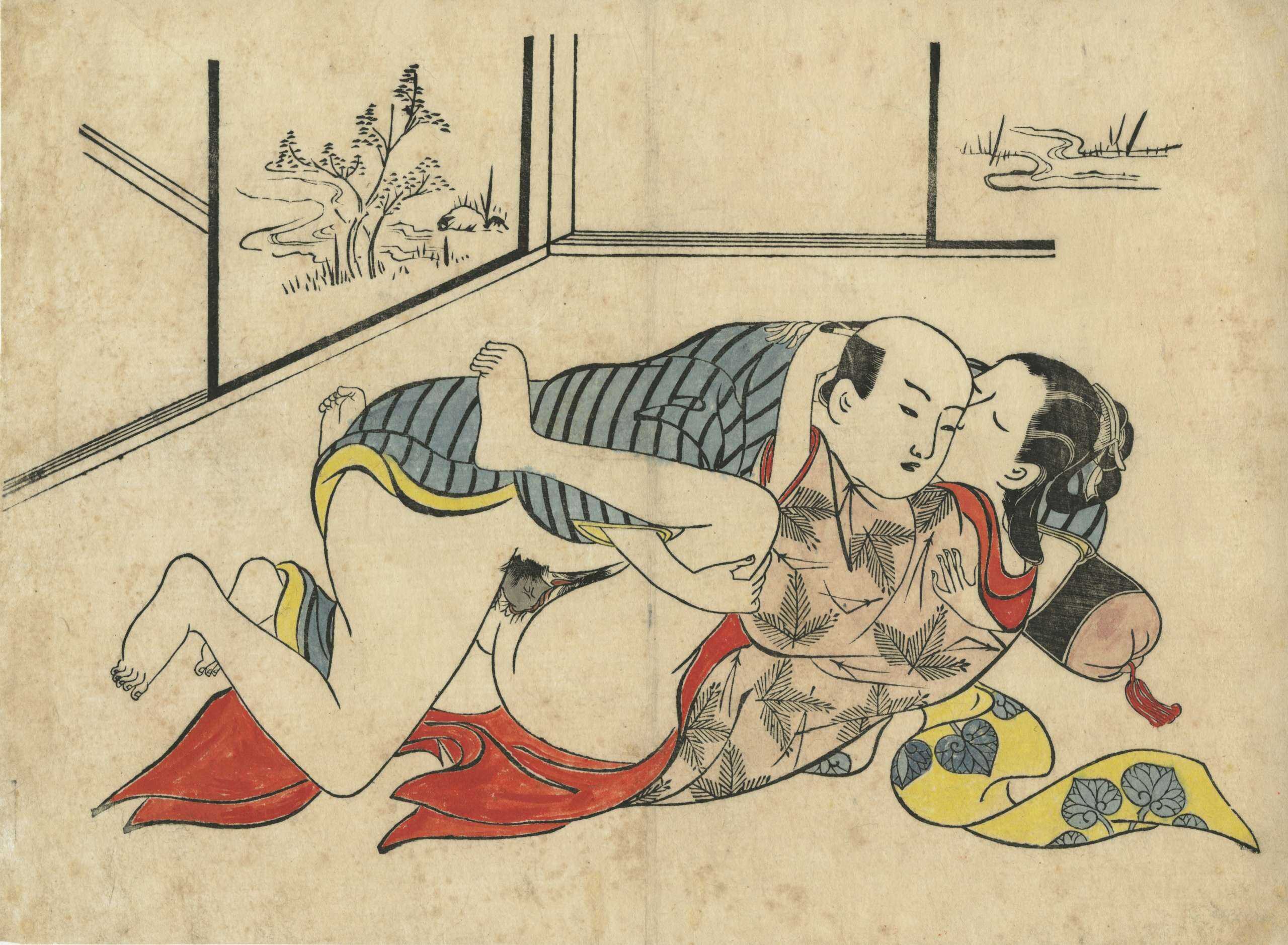 Okumura Masanobu . A series of shunga prints from the estate of Kiyoshi Shibui