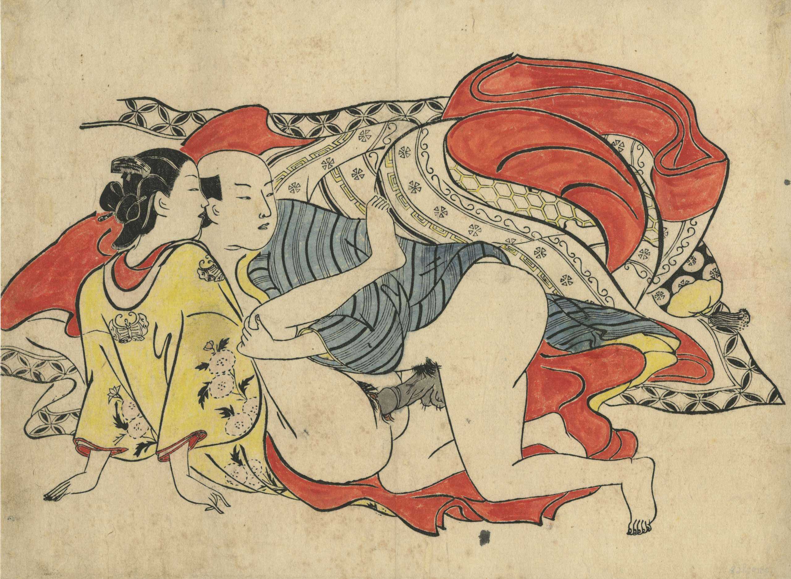 Okumura Masanobu . A series of shunga prints from the estate of Kiyoshi Shibui