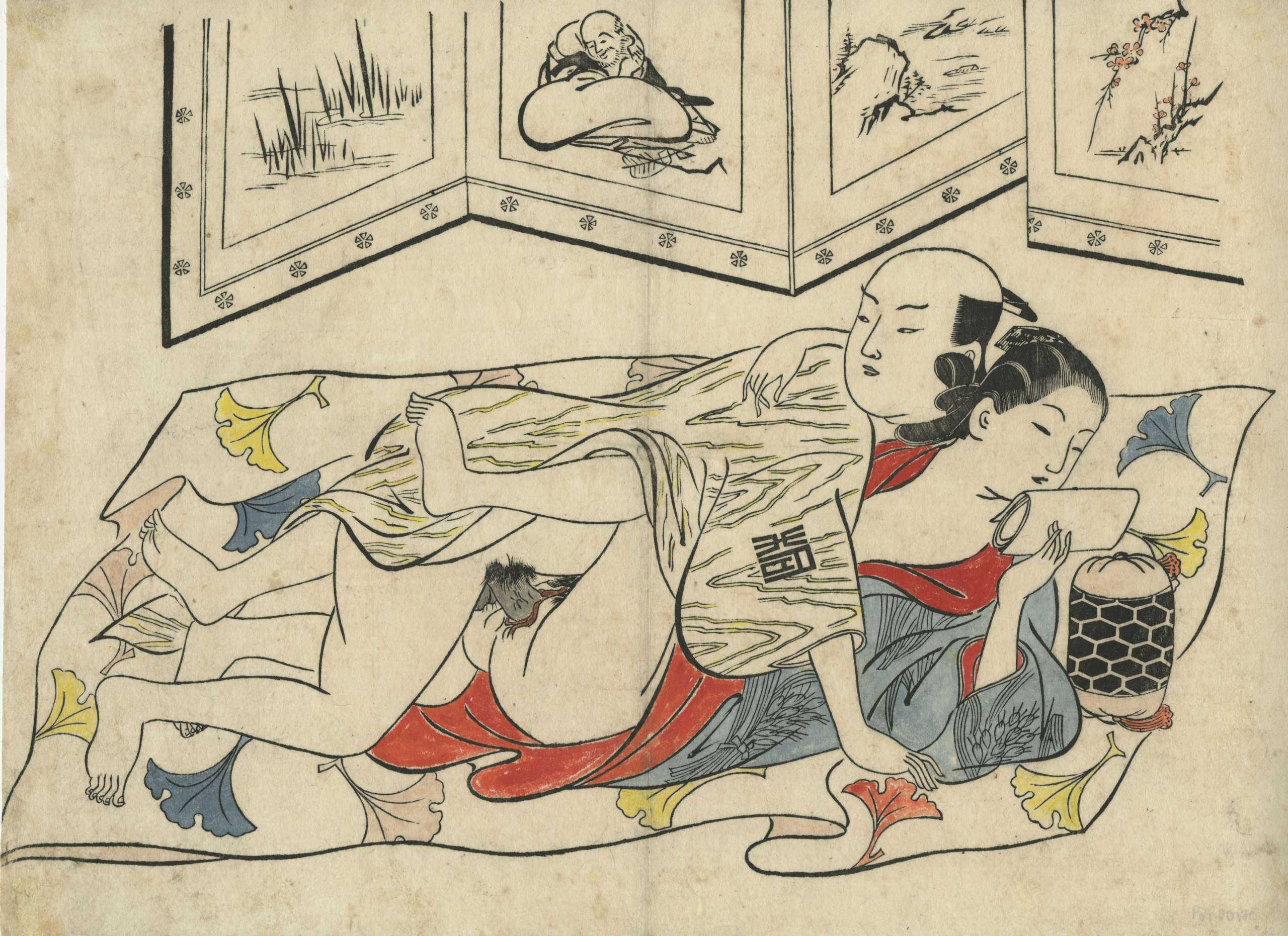 Okumura Masanobu . A series of shunga prints from the estate of Kiyoshi Shibui