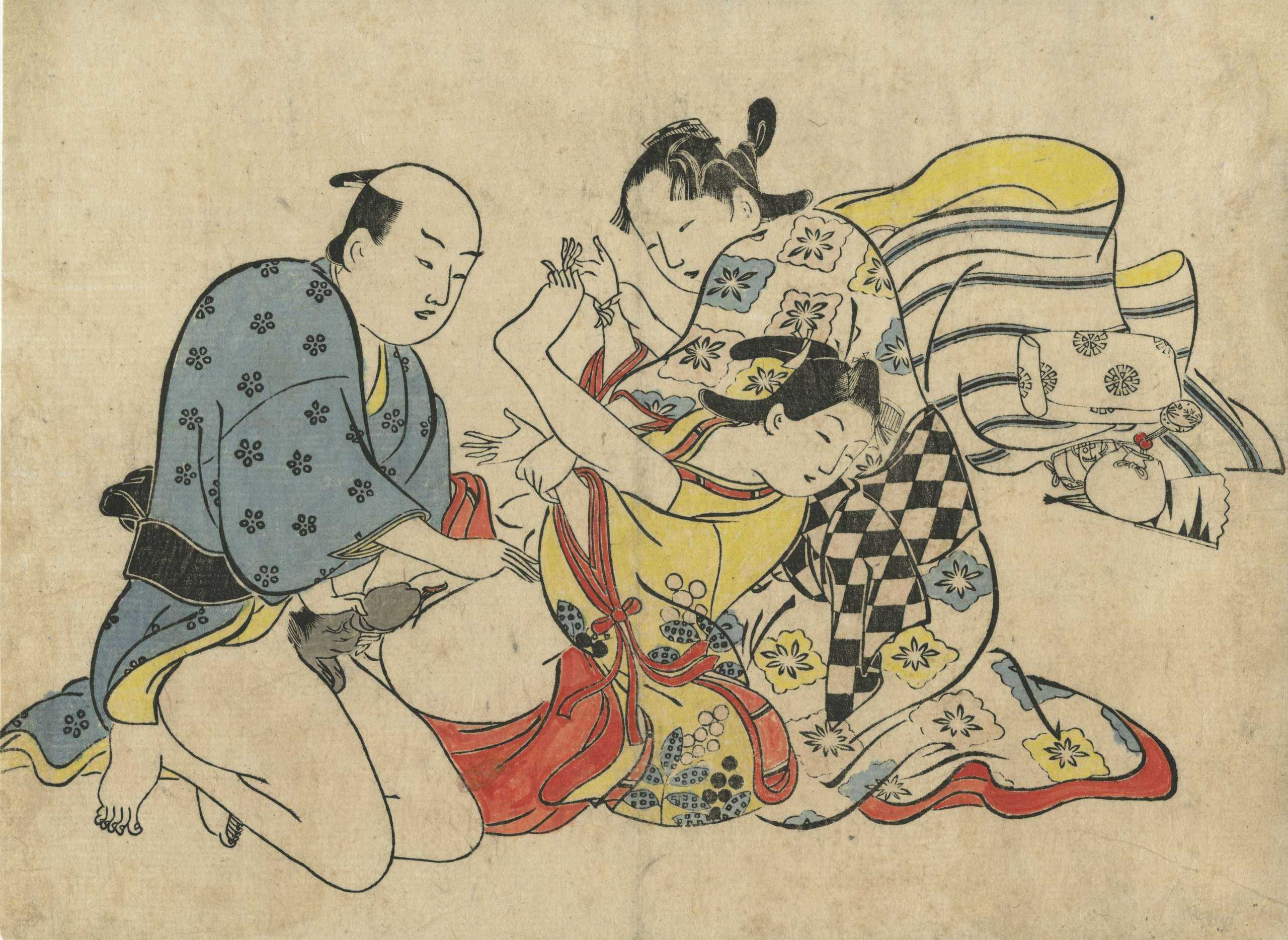 Okumura Masanobu . A series of shunga prints from the estate of Kiyoshi Shibui