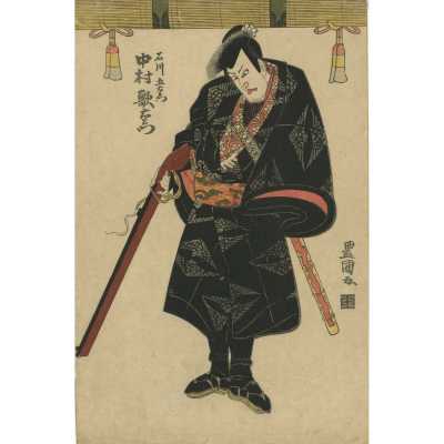 Utagawa Toyokuni I. The actor Nakamura Utaemon as Ishikawa Goemon. Circa 1810
