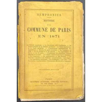 Sempronius. Histoire de la Commune de Paris en 1871. — Paris: Décembre-Alonnier, [1871].