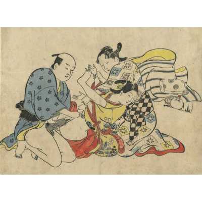 Okumura Masanobu . A series of shunga prints from the estate of Kiyoshi Shibui