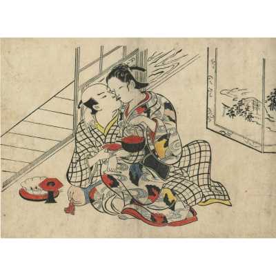 Okumura Masanobu . A series of shunga prints from the estate of Kiyoshi Shibui