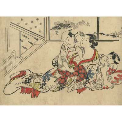 Okumura Masanobu . A series of shunga prints from the estate of Kiyoshi Shibui