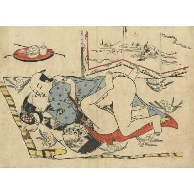 Okumura Masanobu . A series of shunga prints from the estate of Kiyoshi Shibui