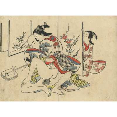 Okumura Masanobu . A series of shunga prints from the estate of Kiyoshi Shibui