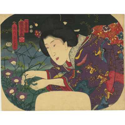 Utagawa Kuniyoshi . A Summer Evening