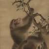 Two Monkeys Hanging From Branches. Mori Sosen (1747-1821).