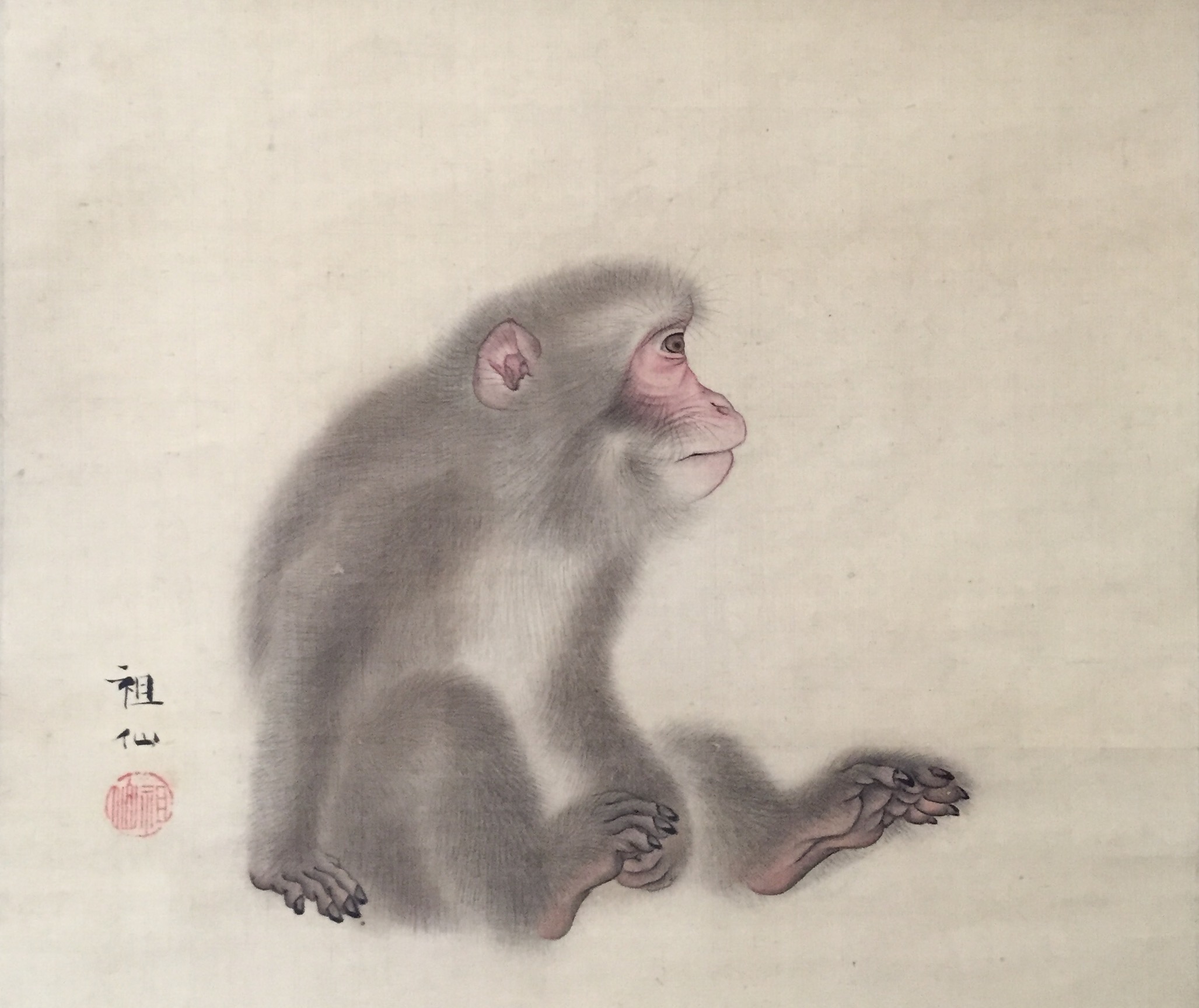 Seated Monkey. Mori Sosen (1747-1821).