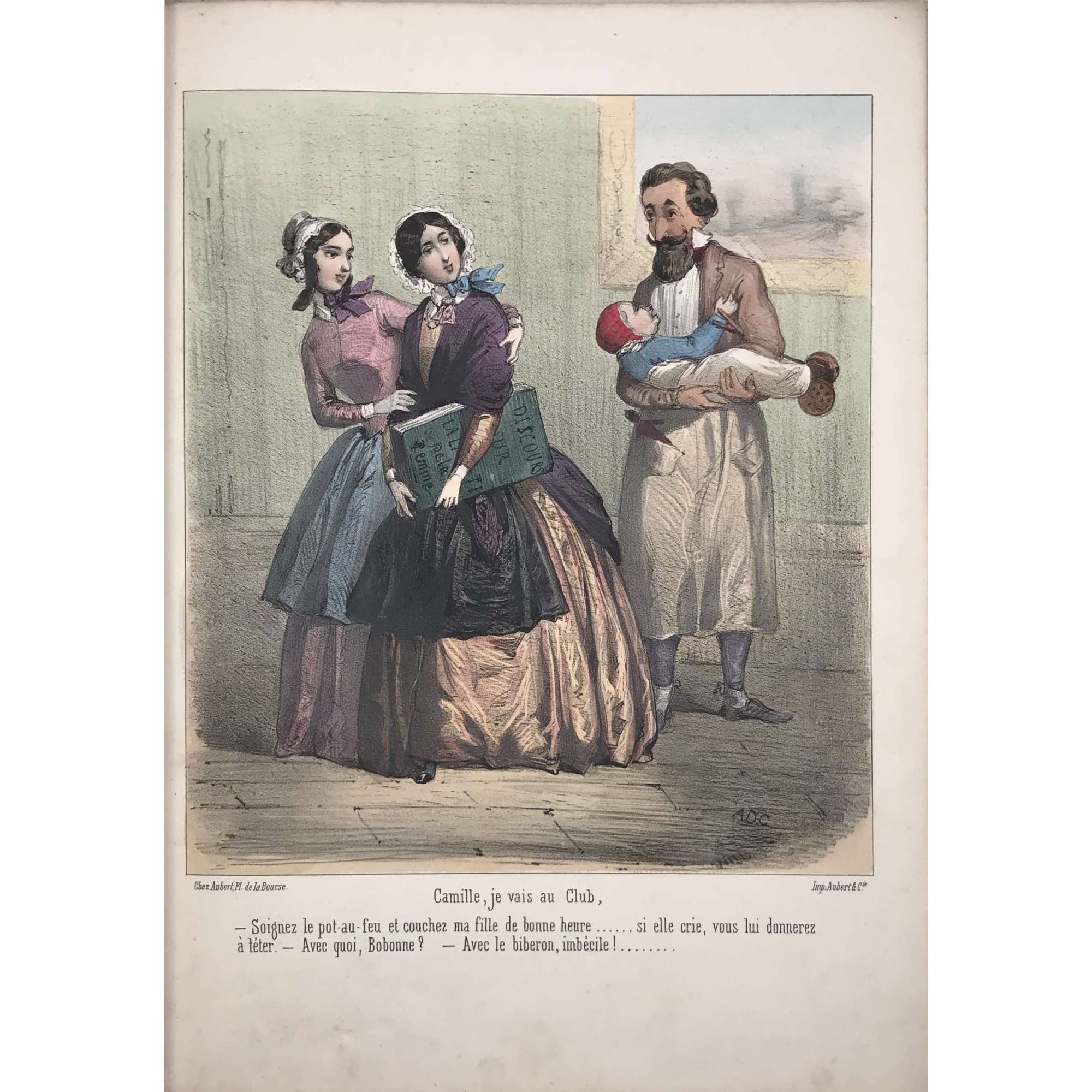 Cham| Gustave Janet| Achille Devéria| Honoré Daumier| Jean-Paul Laurens . Charges sur le Communisme, le socialisme et sur les idées de ce genre par les dessinateurs du Charivari, 1848