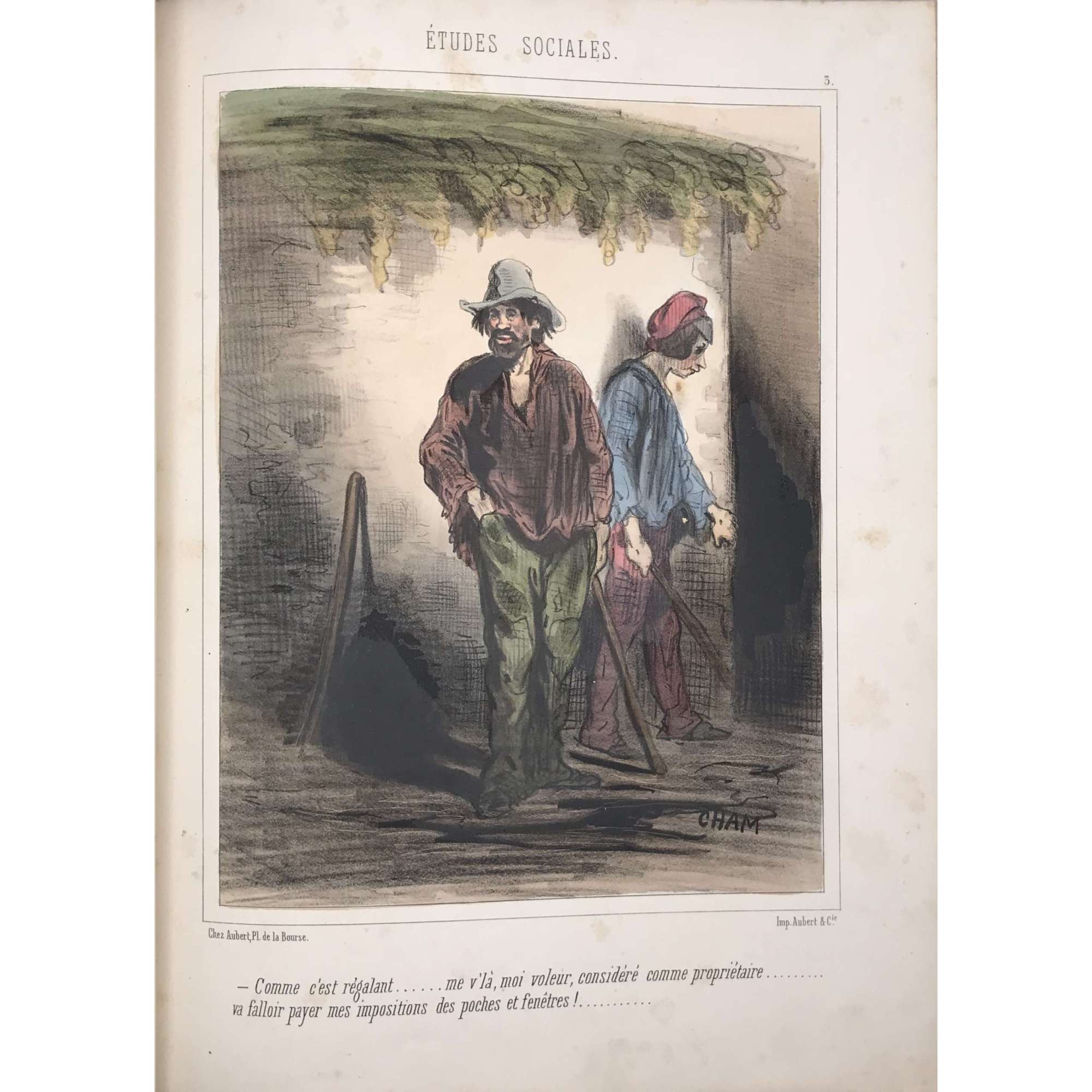 Cham| Gustave Janet| Achille Devéria| Honoré Daumier| Jean-Paul Laurens . Charges sur le Communisme, le socialisme et sur les idées de ce genre par les dessinateurs du Charivari, 1848