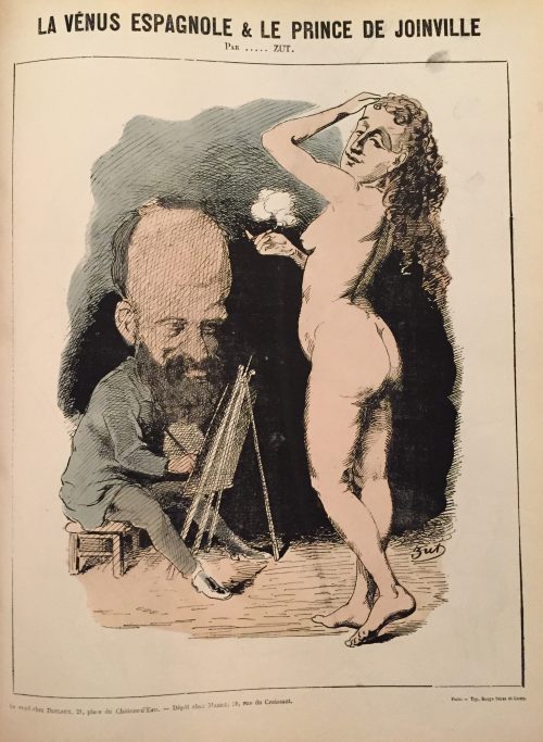Alfred Le Petit as Zut. La vénus espagnole et le prince de Joinville, par Zut, 1871