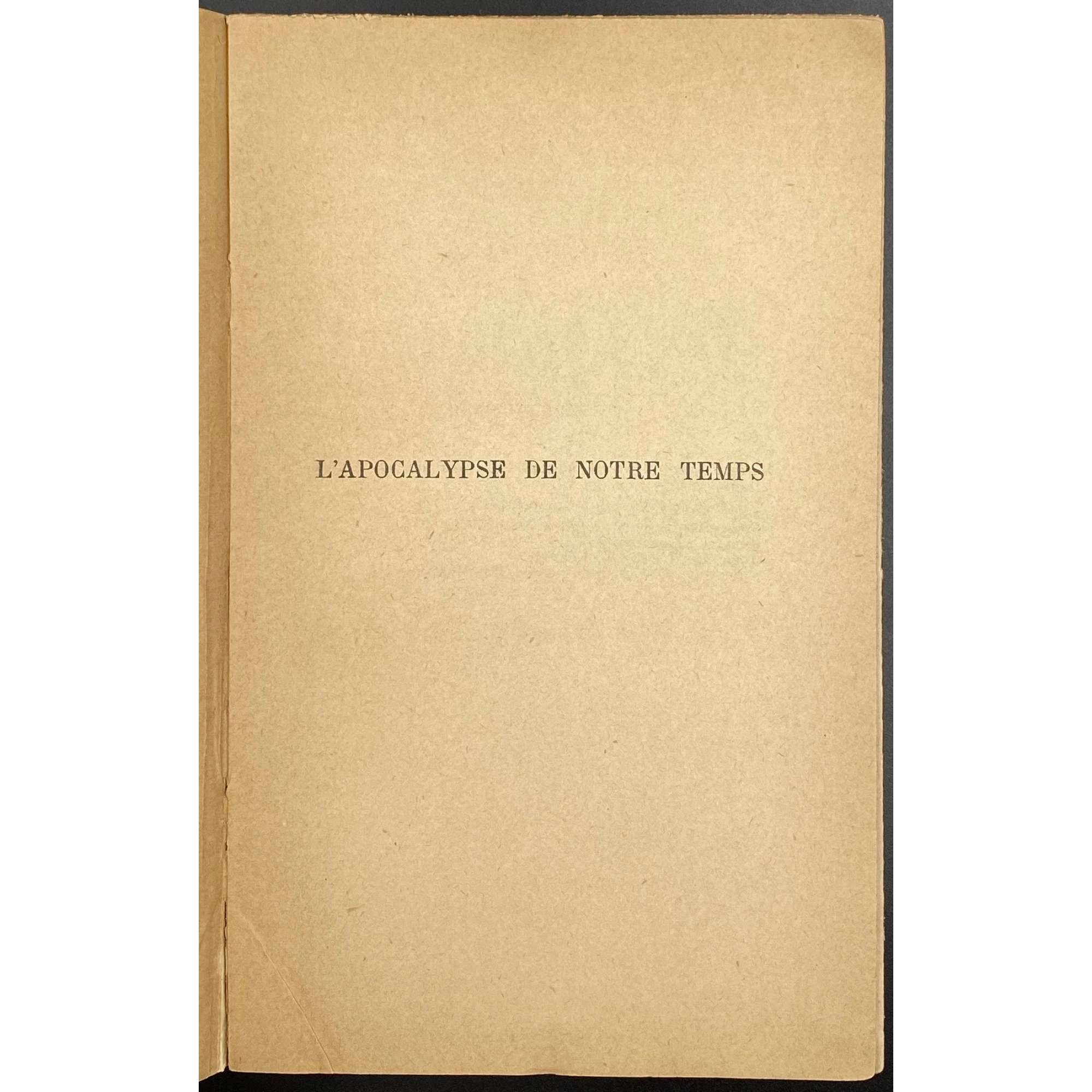 Henri Rollin. L'apocalypse de notre temps / Les dessous de la propagande allemande d'après des documents inédits. — NRF [Nouvelle Revue Française], — Paris: Gallimard, 1939. — Series: Problémes et documents. pp.: [1-9] 10-567 [9].