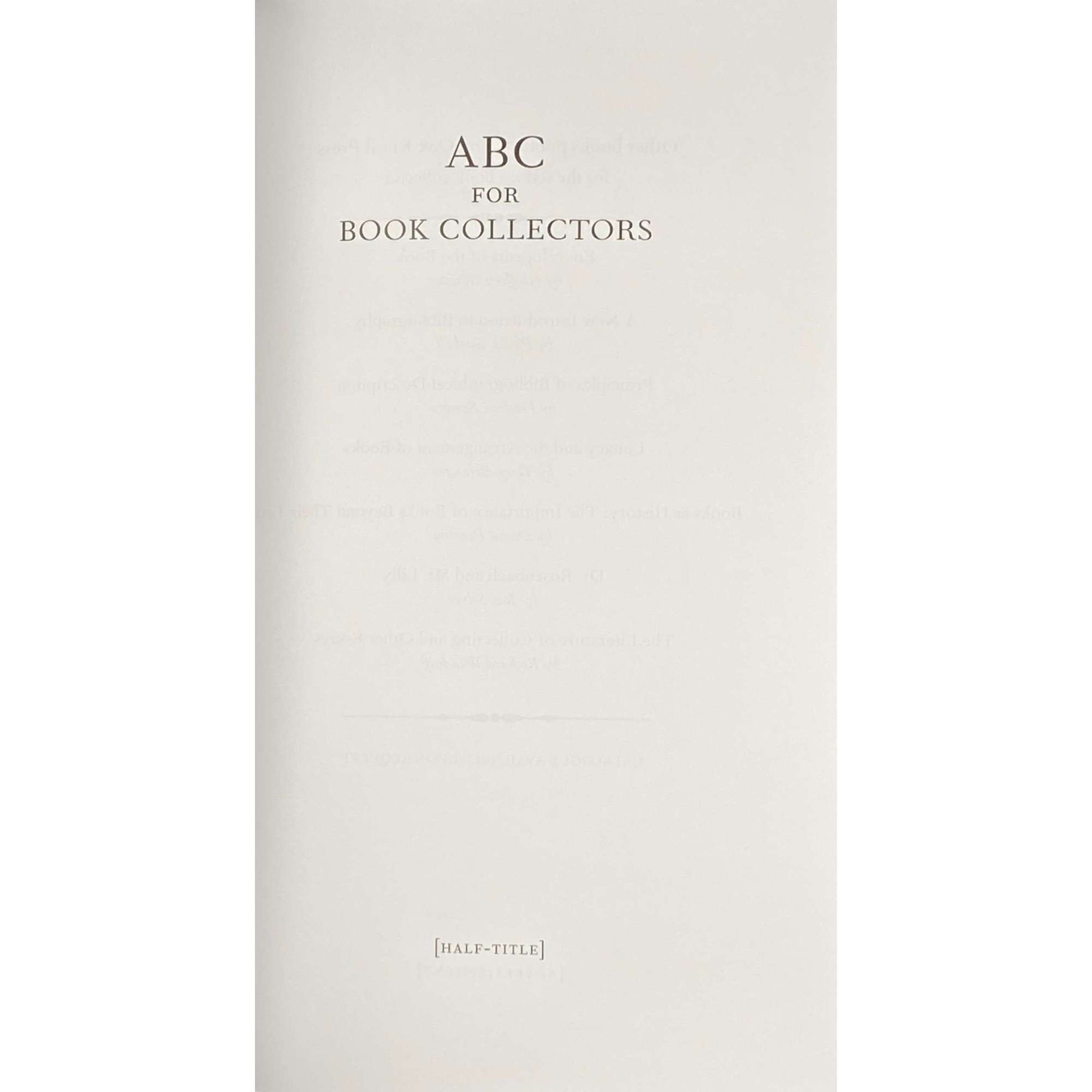 Nicolas Barker, Simran Thadani. John Carter 's ABC for Book Collectors. 9th Edition. — New Castle, DE: Oak Knoll Press, 2016. — 263 p., il.