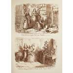 George Cruikshank. George Cruikshank's Fairy Library. Hop-O'-My Thumb. Jack and the Bean-Stalk. Cinderella. Puss in Boots. — London: George Bell and Sons, 1885. — pp.: [2] blank, [2] first half-title with blank verso, [i-ii] second half-title with blank verso, [2] frontispiece plate with blank recto, [iii-viii] title, colophone, editor's note, list of illustr. [2] title with blank verso, [1] 2-101 [3] blank, 24 plates with protective tissue, unpag. — Colophon: This edition is limited to 500 copies, with India paper impressions. The former editions have been from lithographic transfers. The plates were retouched under Mr. Cruikshank's direction shortly before his death, and have not been used since until now.