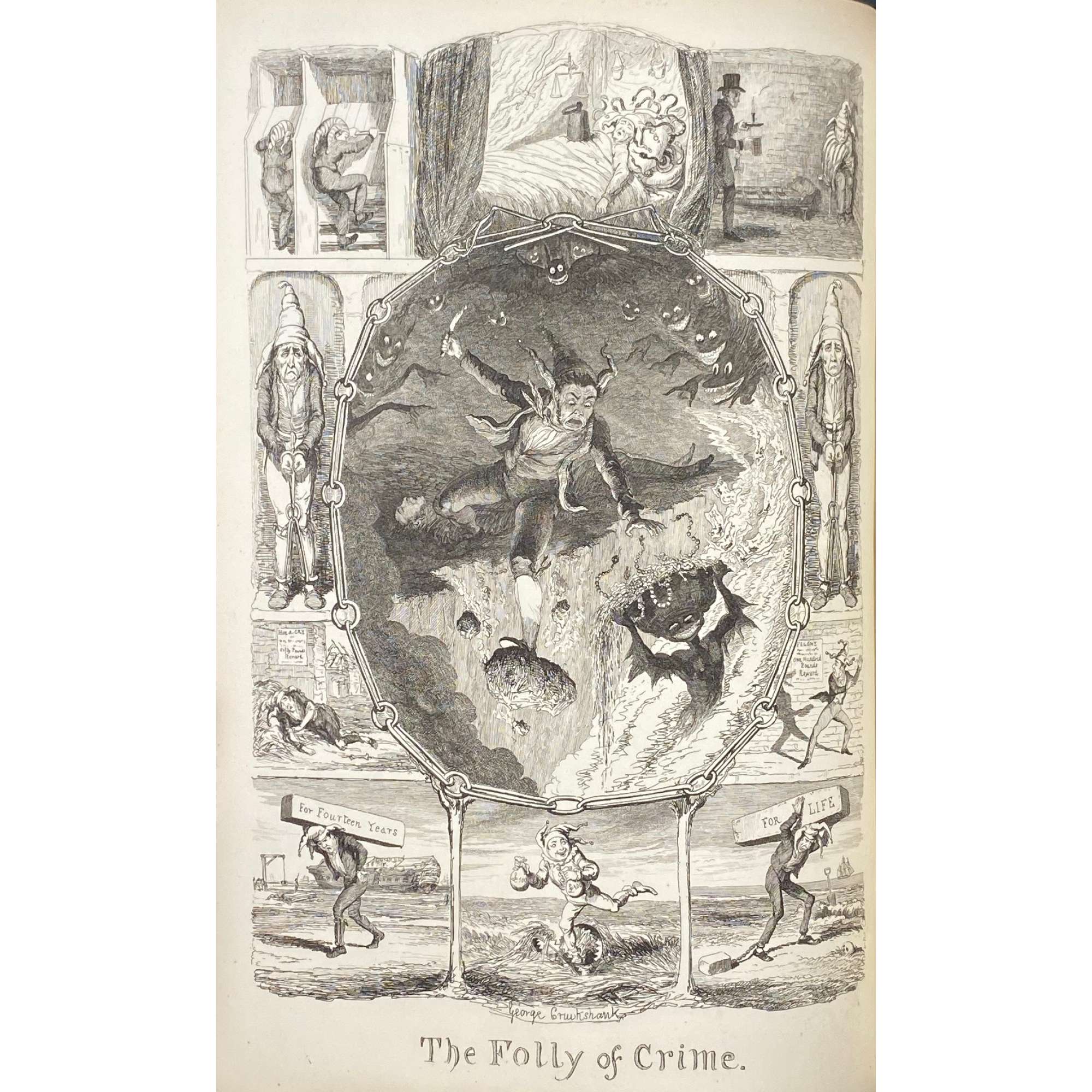 George Cruikshank's table-book / edited by Gilbert Abbott à Beckett. – London: Punch office, 1845. – viii, 284 p., [12] leaves of plates : ill's.