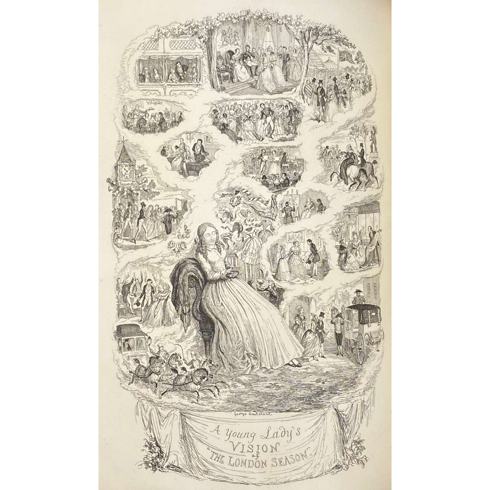 George Cruikshank's table-book / edited by Gilbert Abbott à Beckett. – London: Punch office, 1845. – viii, 284 p., [12] leaves of plates : ill's.