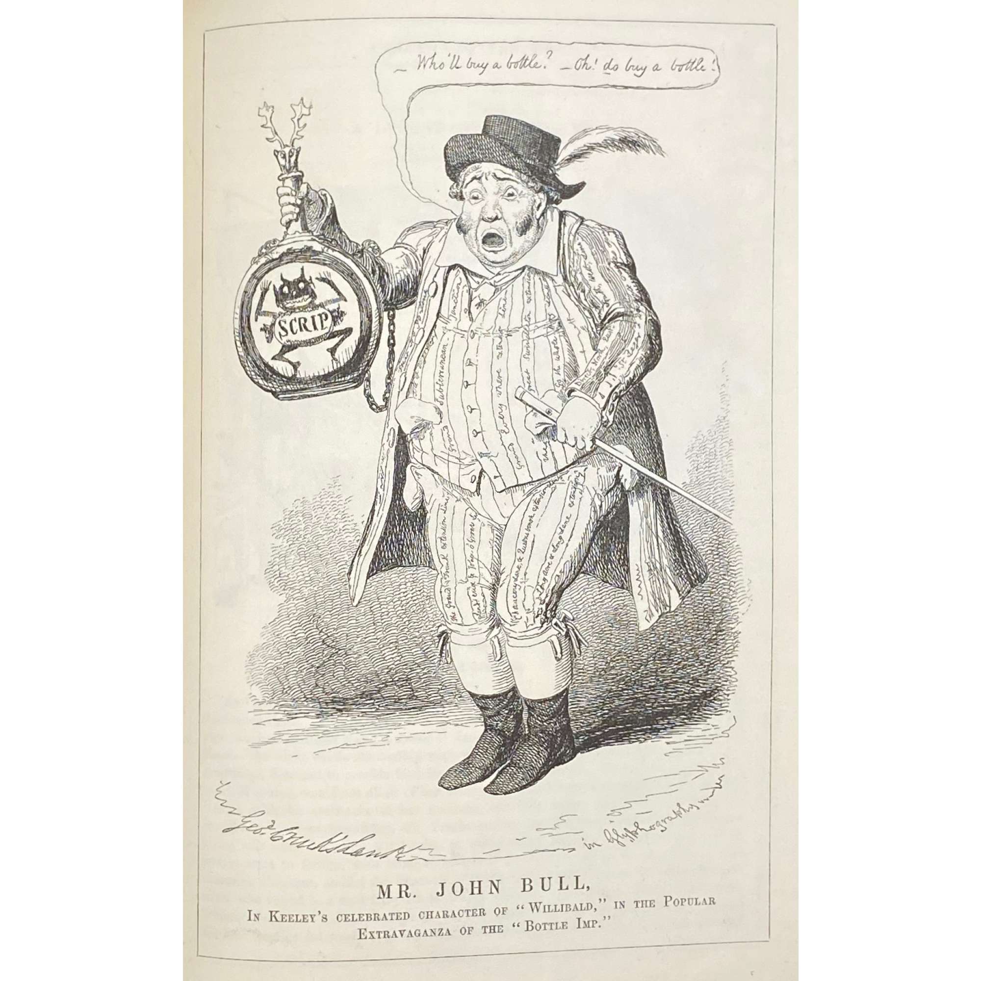 George Cruikshank's table-book / edited by Gilbert Abbott à Beckett. – London: Punch office, 1845. – viii, 284 p., [12] leaves of plates : ill's.