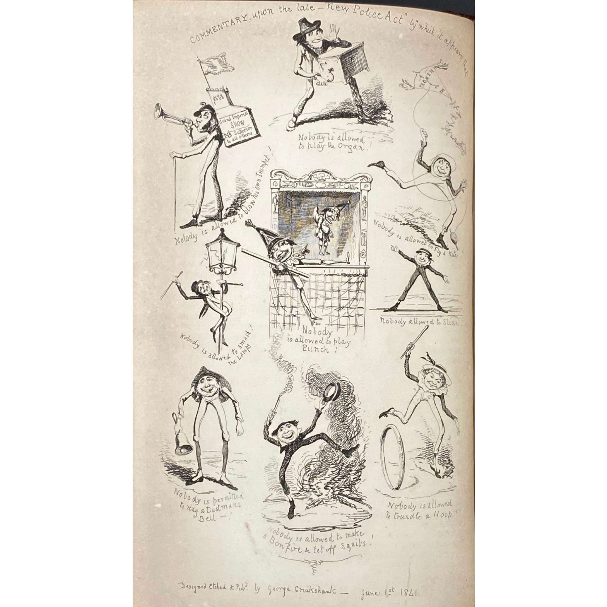 George Cruikshank's omnibus / edited by Laman Blanchard. – London : Tilt and Bogue, 1842. – [2], vi, [2], [2] 300 p., [22] leaves of plates : ill's.