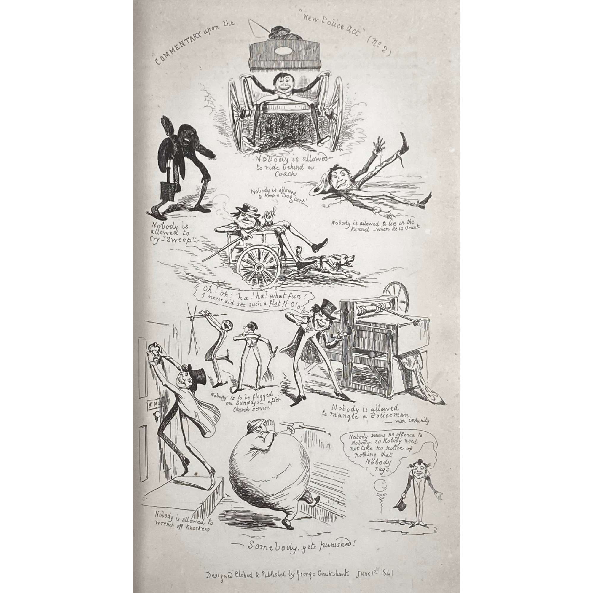 George Cruikshank's omnibus / edited by Laman Blanchard. – London : Tilt and Bogue, 1842. – [2], vi, [2], [2] 300 p., [22] leaves of plates : ill's.