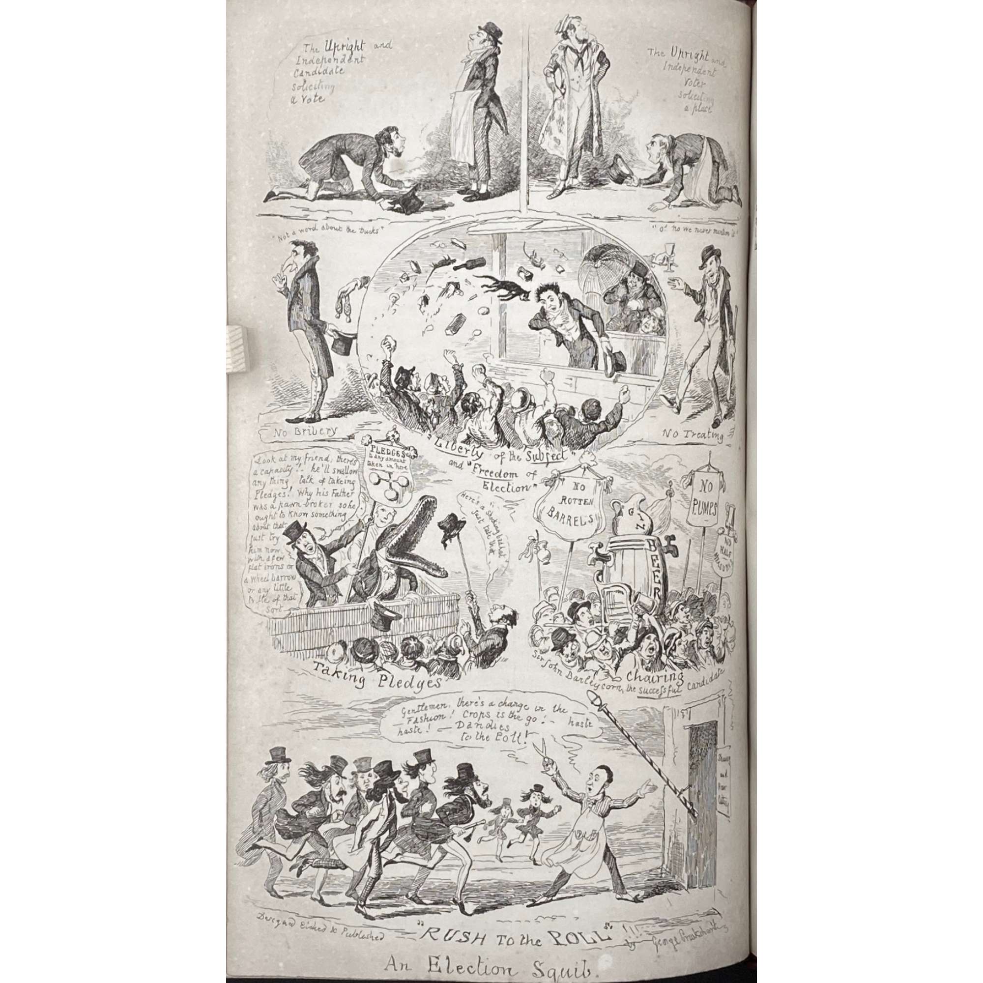 George Cruikshank's omnibus / edited by Laman Blanchard. – London : Tilt and Bogue, 1842. – [2], vi, [2], [2] 300 p., [22] leaves of plates : ill's.