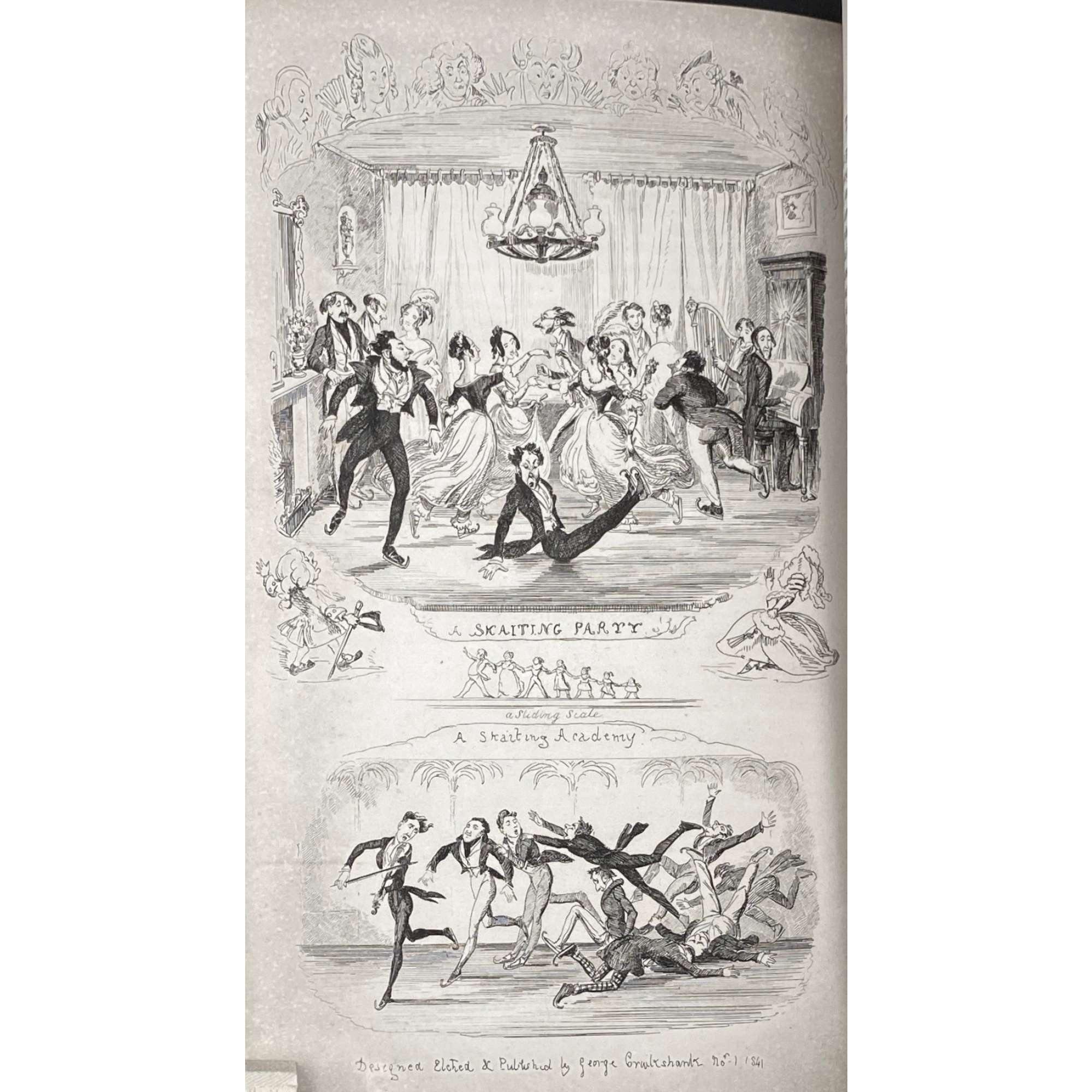 George Cruikshank's omnibus / edited by Laman Blanchard. – London : Tilt and Bogue, 1842. – [2], vi, [2], [2] 300 p., [22] leaves of plates : ill's.