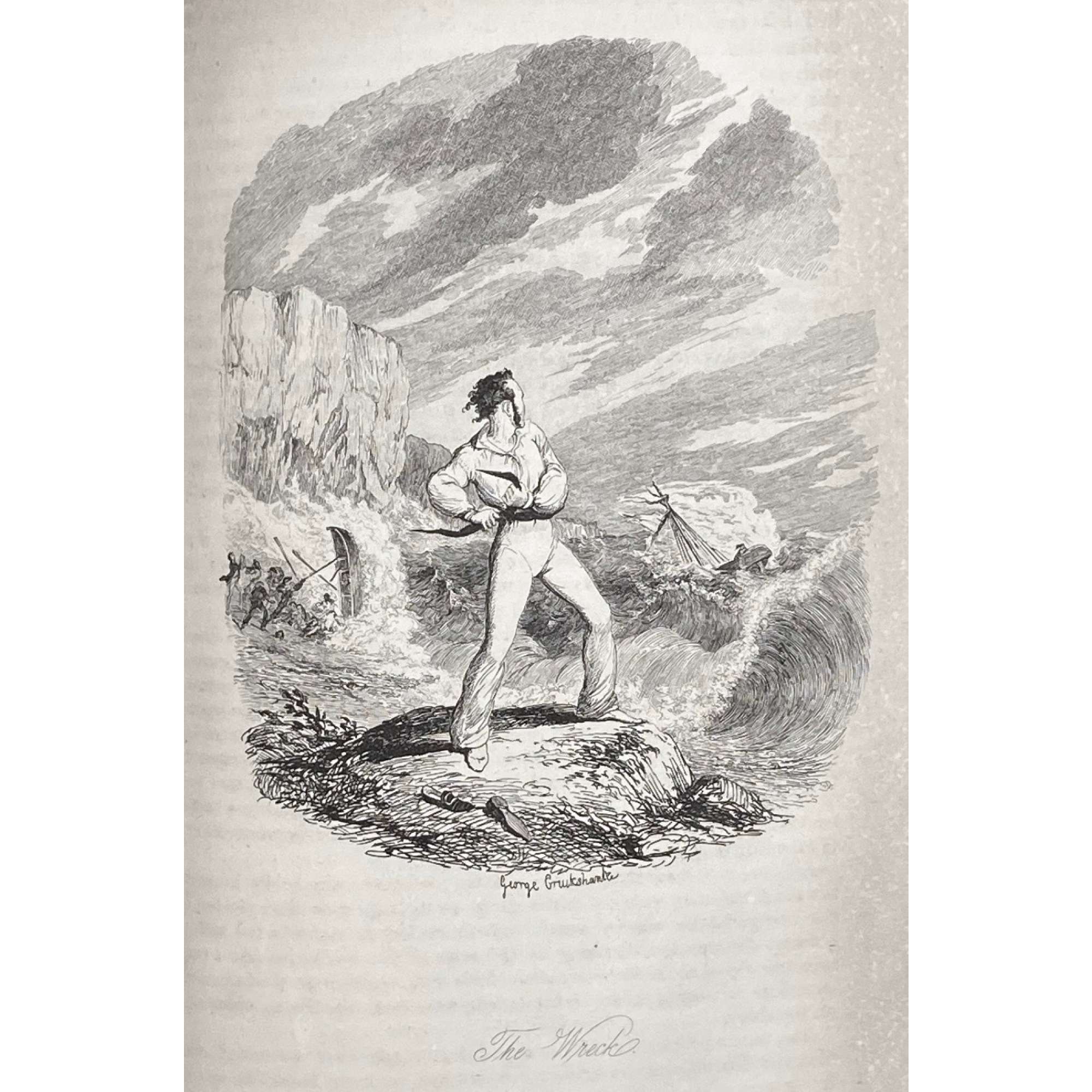 George Cruikshank's omnibus / edited by Laman Blanchard. – London : Tilt and Bogue, 1842. – [2], vi, [2], [2] 300 p., [22] leaves of plates : ill's.