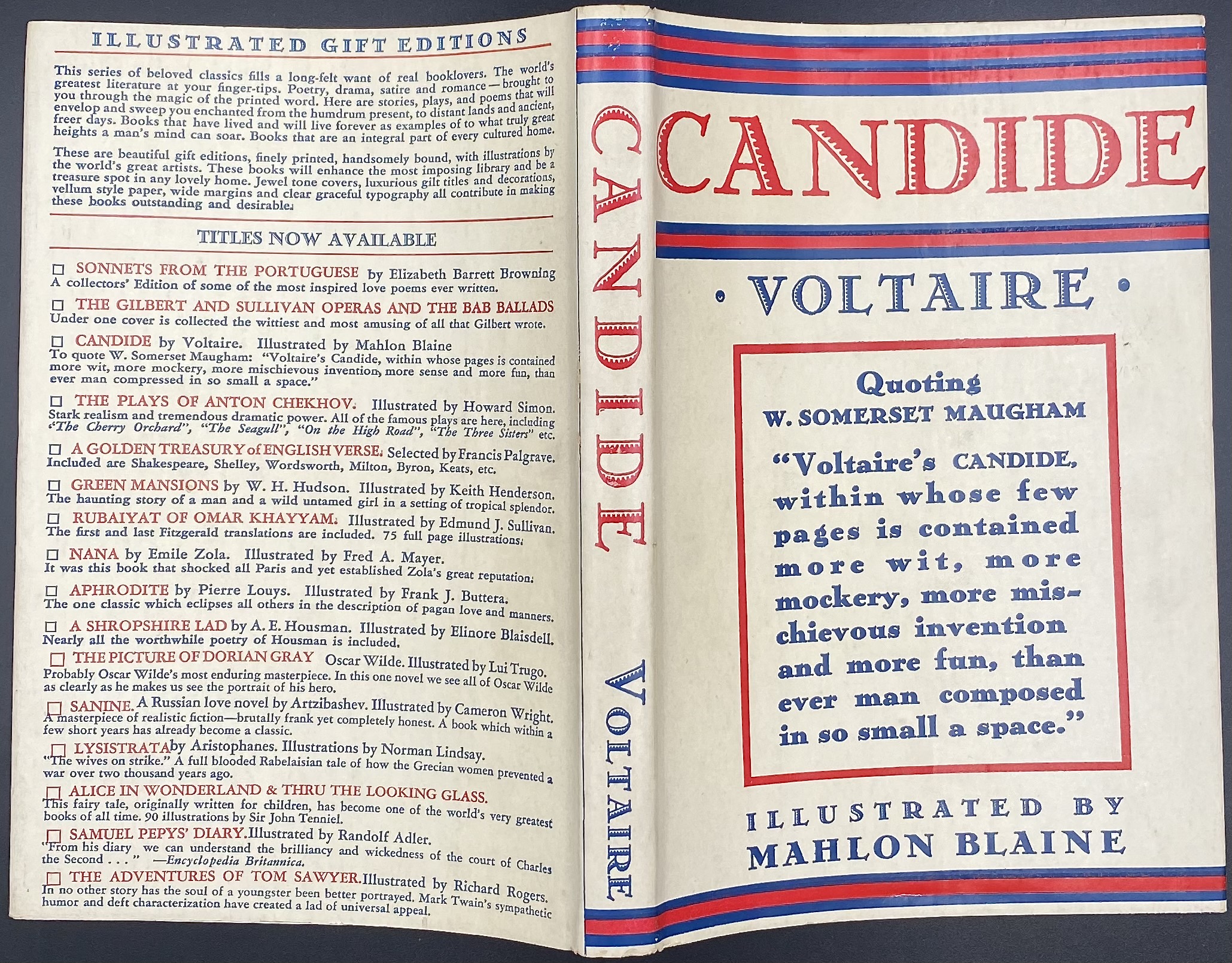 Voltaire Candide Illustrations By Mahlon Blaine New York Illustrated Editions Company C 1930 Varshavsky Collection