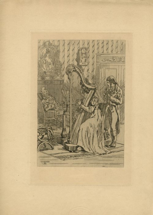Félicien Rops. L’ariette; etching, n.d. (two prints). – Varshavsky ...