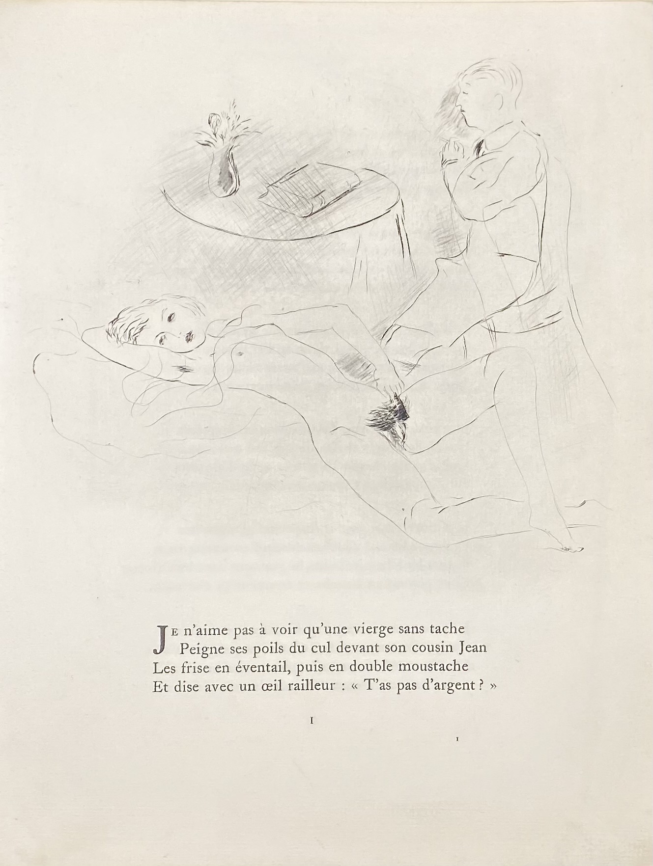 Pierre Louÿs. Pybrac / Illustré de 30 point sèches dun artiste inconnu i.e. Marcel Vertès. — Paris Aux dépens dun amateur photo