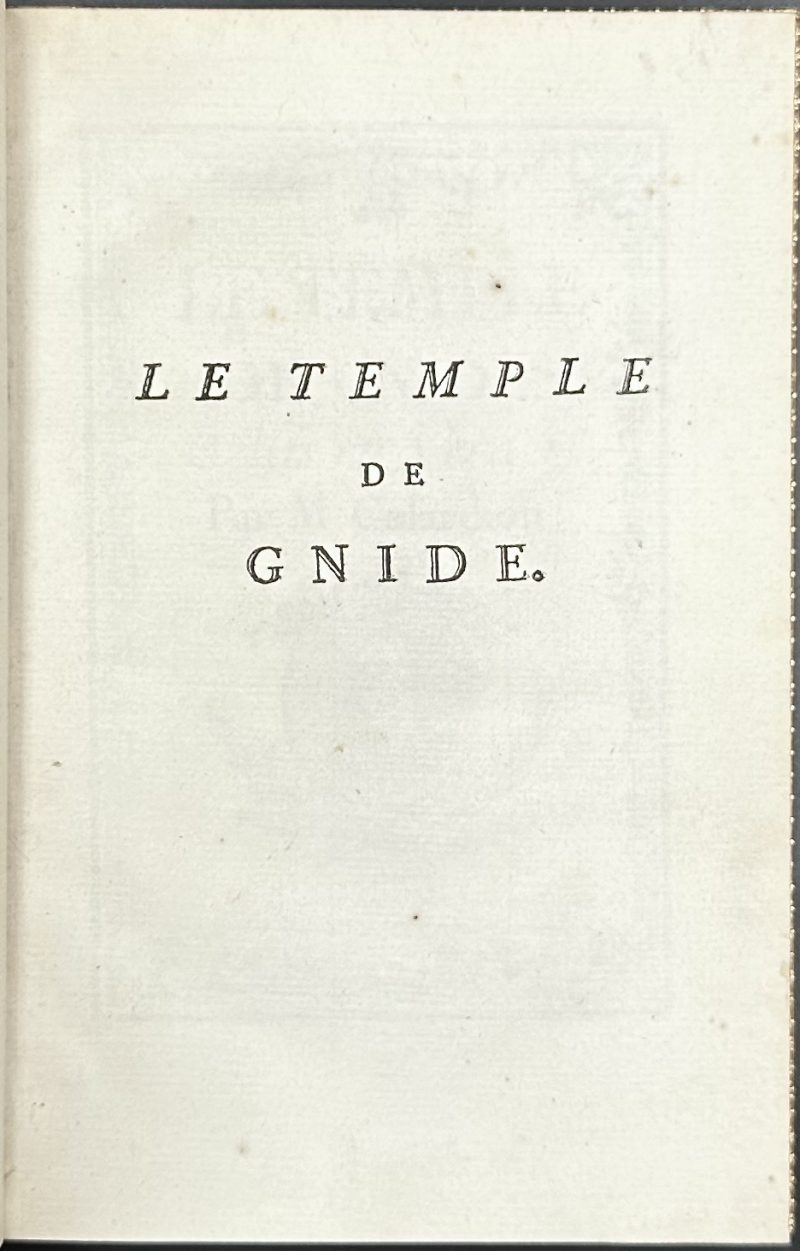 Charles-Pierre Colardeau. Le temple de Gnide, mis en vers. — Paris : Le ...