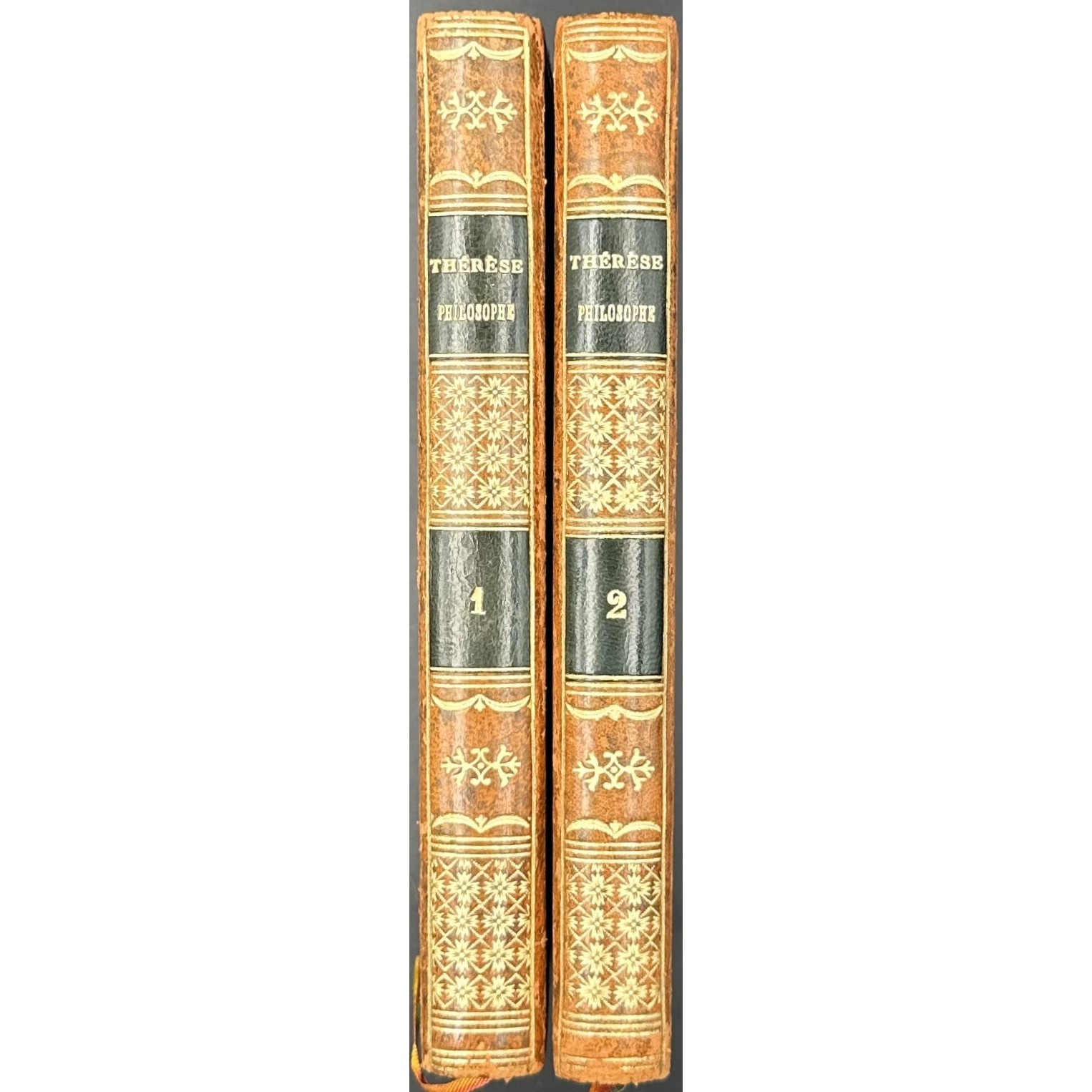 [Jean-Baptiste de Boyer]. Thérèse philosophe, avec figures / 2 vol. — Londres [i.e. La Haye]: s.n., 1783 (Fake).