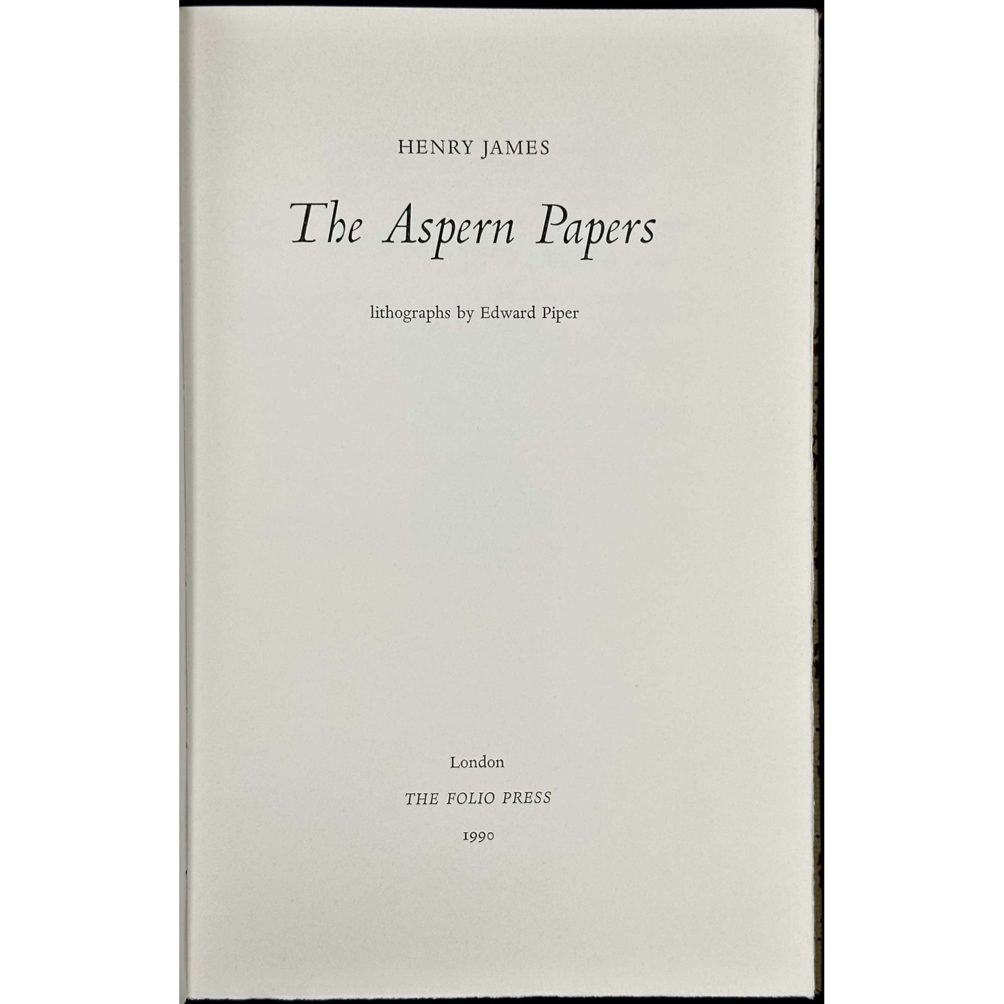 lib 3199.2023 2 scaled 1 - Henry James. The Aspern Papers. — London: Folio Press, 1990.