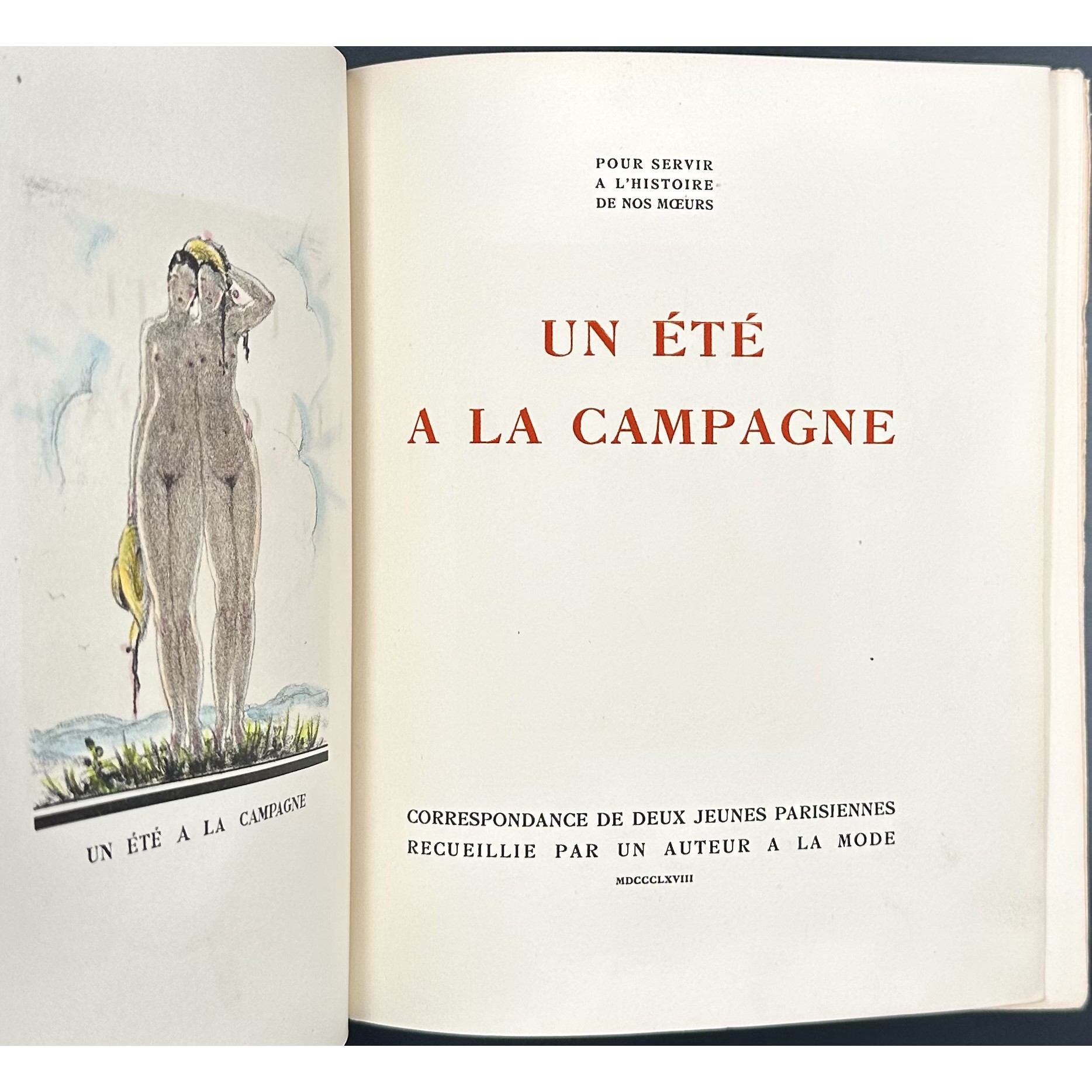 [Gustave Droz]. Un été à la campagne. — S.l.: s.n., 1868 [i.e. Paris: s.n., 1926].